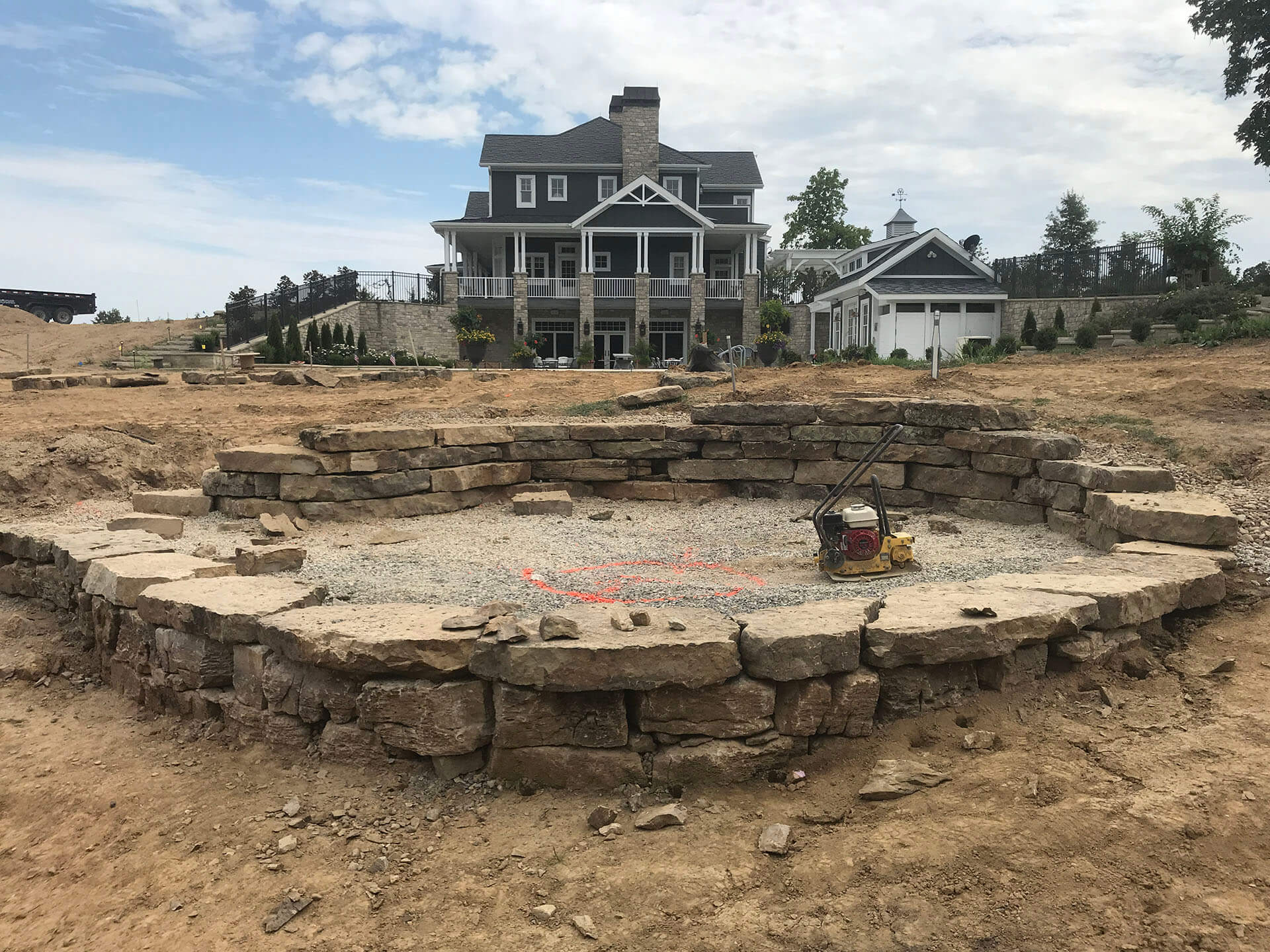leveling the ground for a stone patio Dexter, MO