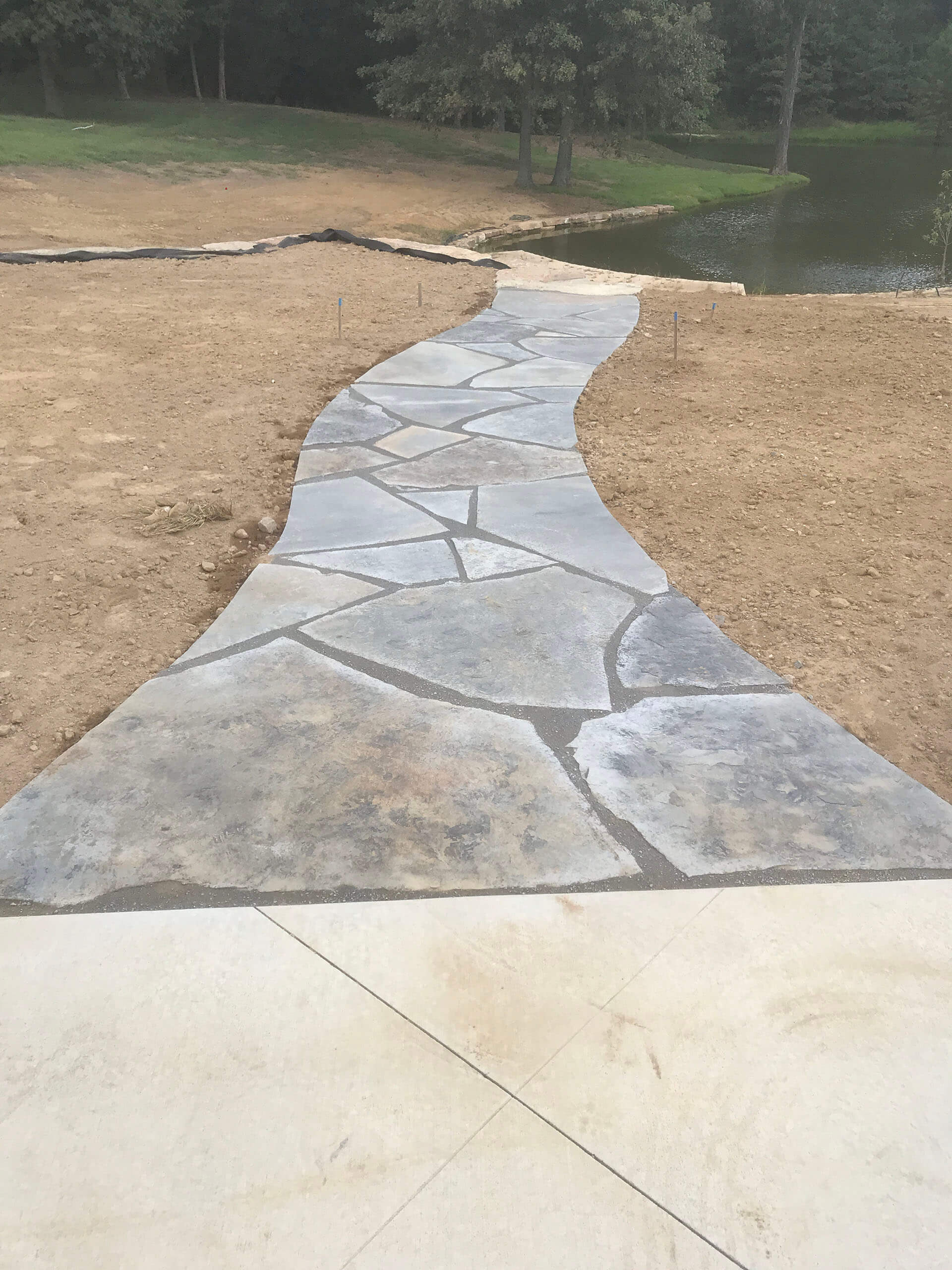natural stone walkway Dexter, MO Project