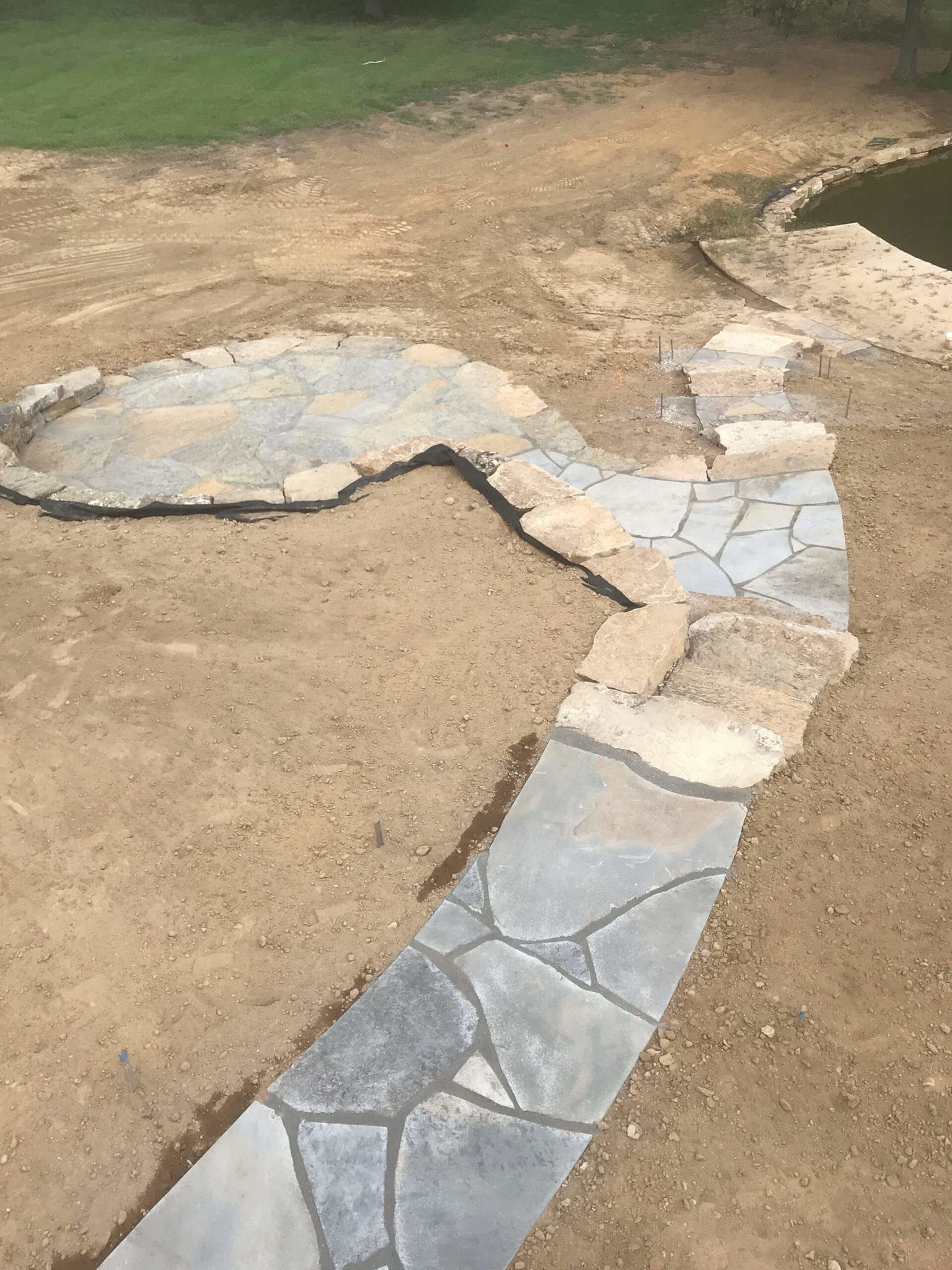 stone walkways, patio Dexter, MO Project