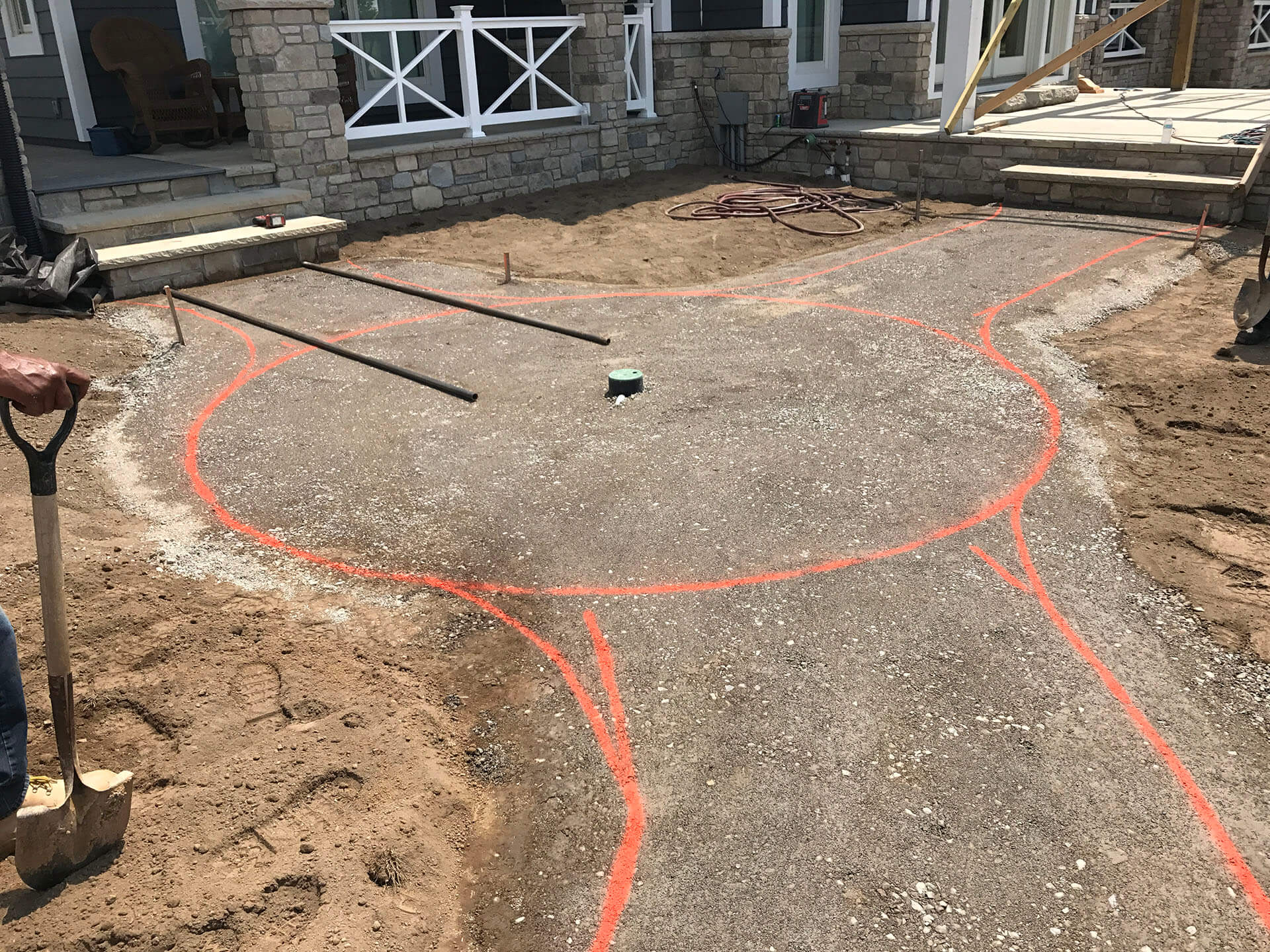 design for a stone walkway Dexter, MO Project