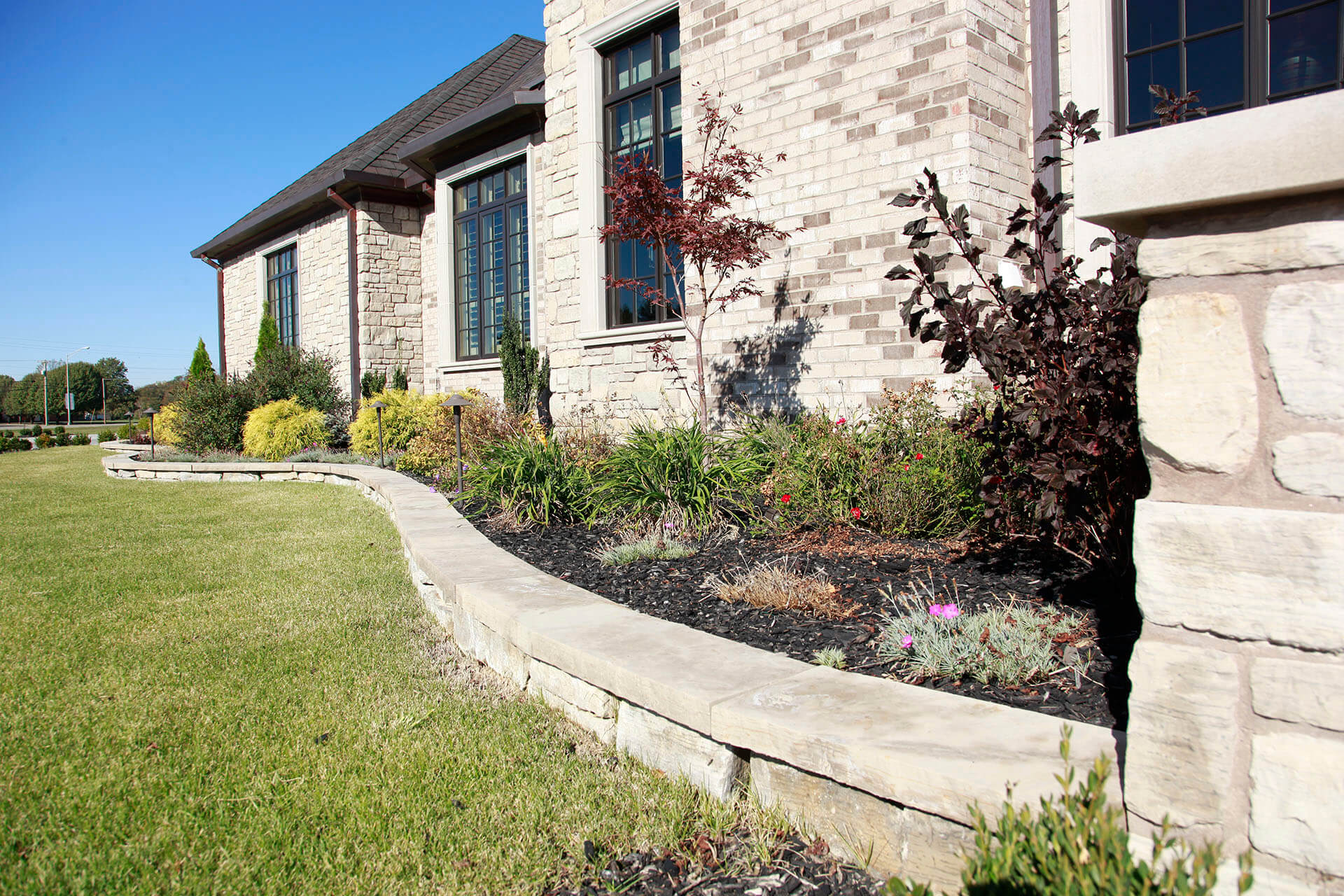shrubbery and turf landscaping Sikeston, MO Project