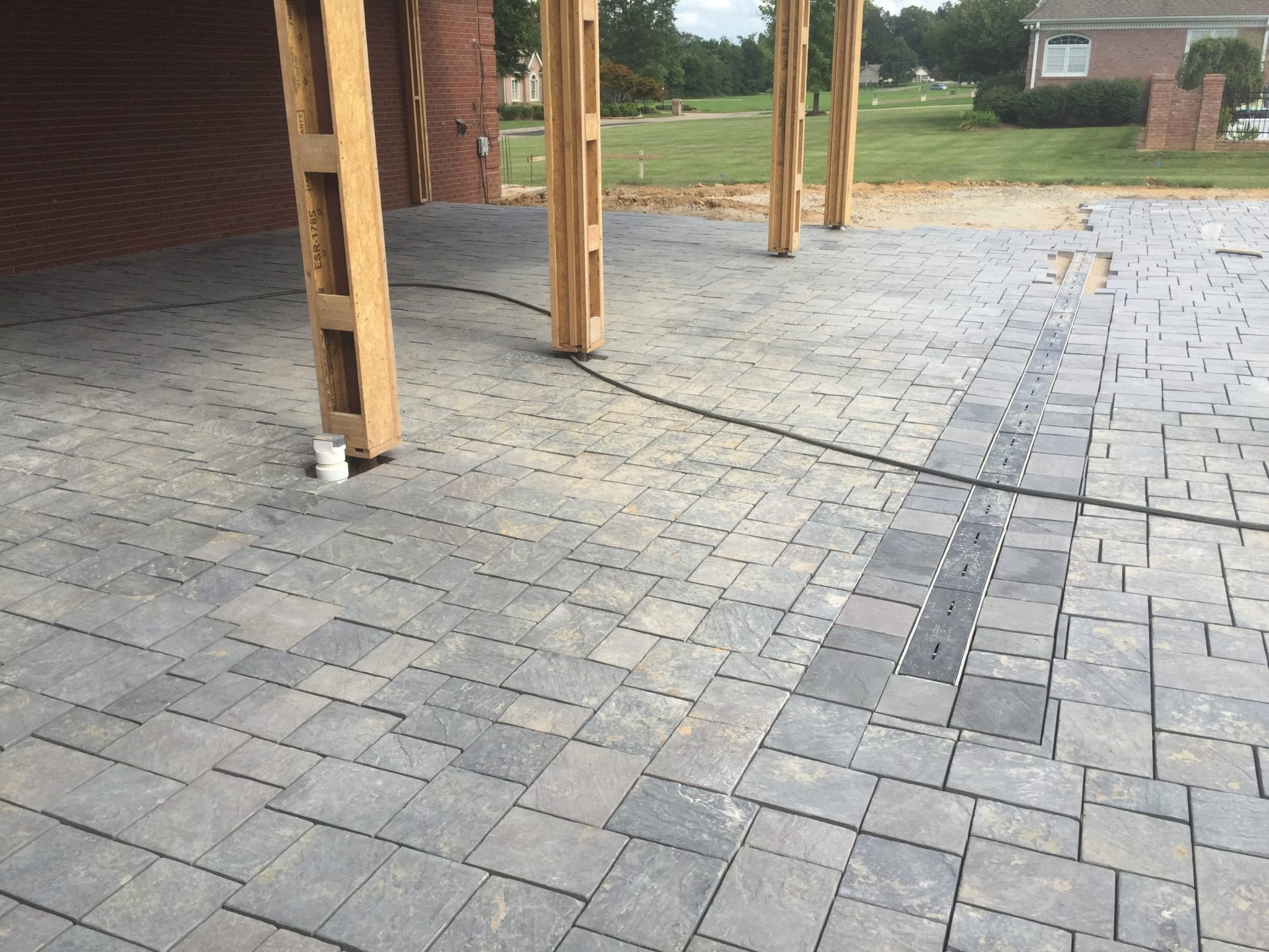 stone patio for a home in Dexter, MO 1